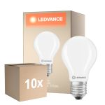 Confezione Multipack 10x Ledvance Classic LED E27 Pera Ghiaccio 5.9W 806lm - 827 Bianco Molto Caldo | Sostitutiva 60W