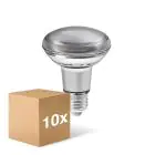 Confezione Multipack 10x Ledvance Performance Faretti LED E27 R80 8.5W 670lm 36D - 827 Bianco Molto Caldo | Dimmerabile - Sostitua 100W